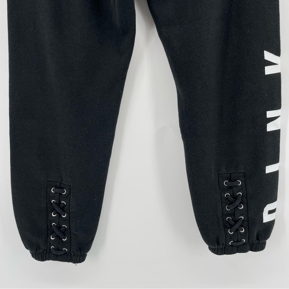 Victoria’s Secret PINK Sweatpants Black Drawstring Loungewear S - Picture 4 of 7